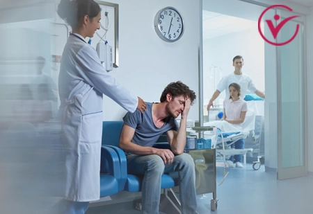 Врач спешит на помощь пациенту